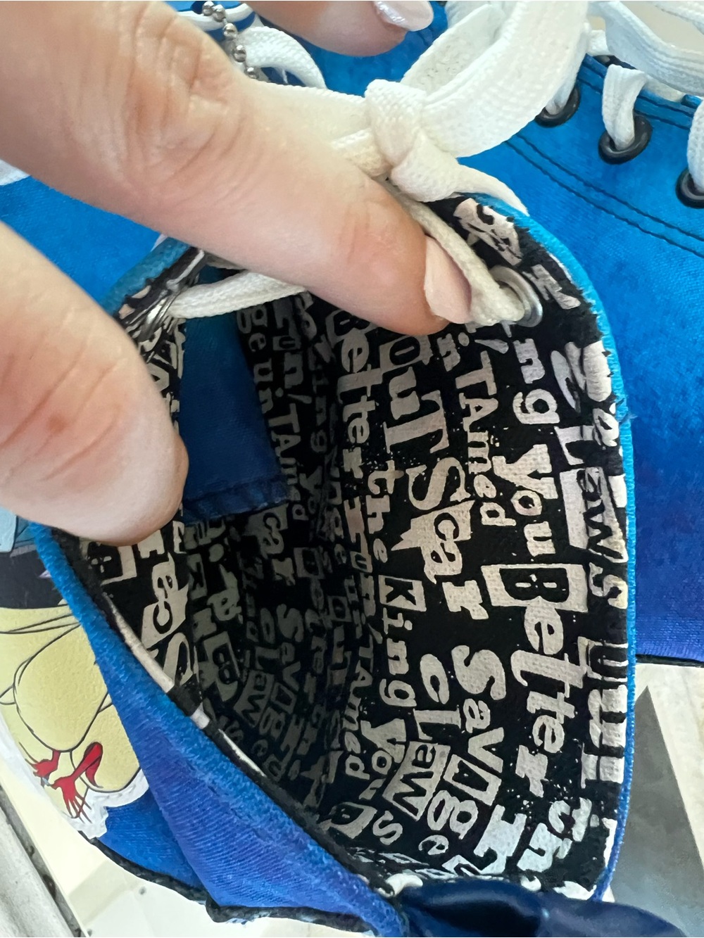 Disney Villains Blue Canvas Sneakers - Picture 15 of 16